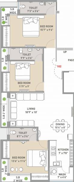 floorPlan of Sunshine Galaxy