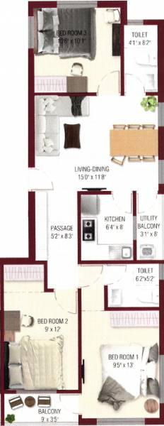 floorPlan of Danish Dera Co Operative Housing Society