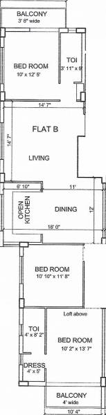 floorPlan of Danish Upawan Co Operative Housing Society