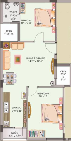 floorPlan of Kumanbhai C Lathiya Akruti Flats