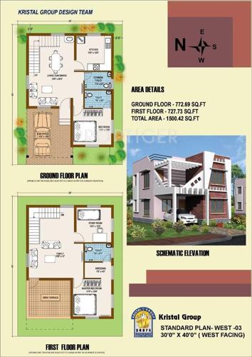 Kristal Aquamarine (3BHK+3T (1,500 sq ft) 1500 sq ft)