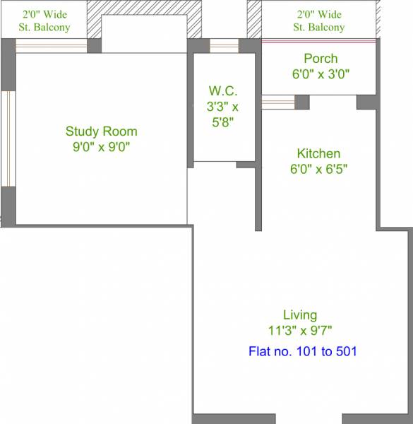 floorPlan of Shital Sumati Sanidhya Block A