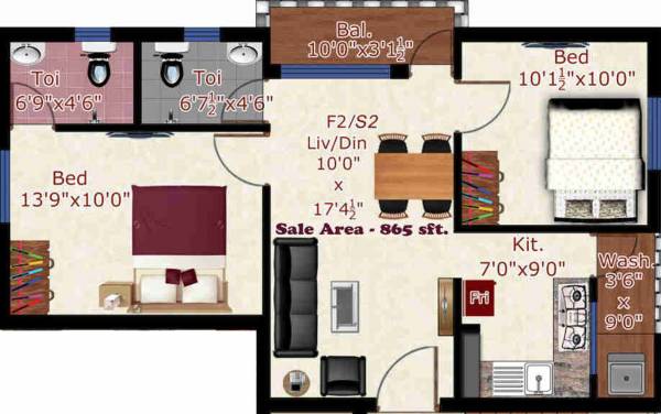 floorPlan of GK Mayfair