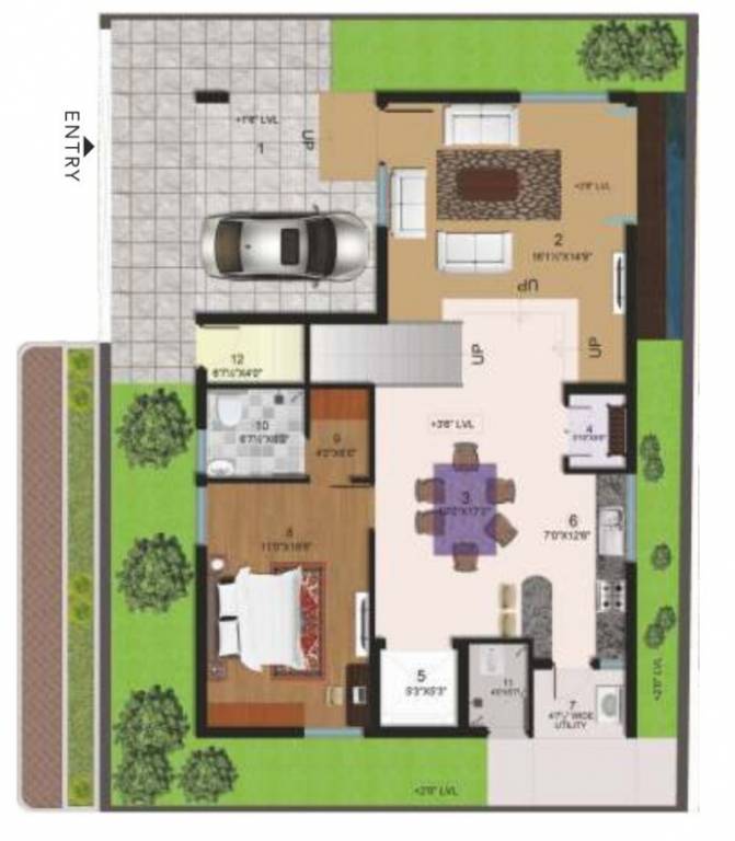  halcyon homes Floor Plan Ground Floor Plan
