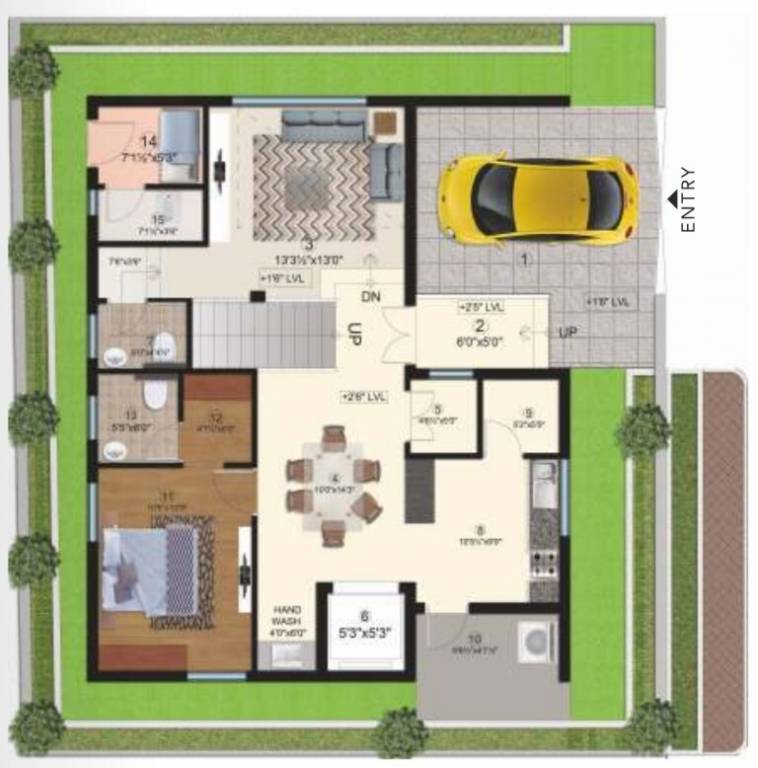 halcyon homes Floor Plan Ground Floor Plan