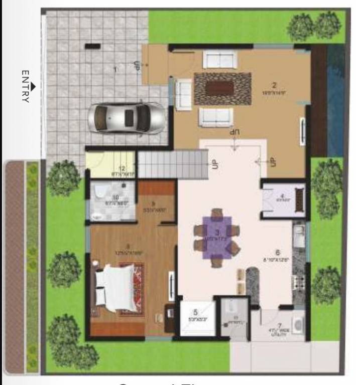  halcyon homes Floor Plan Ground Floor Plan