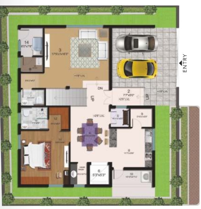  halcyon homes Floor Plan Ground Floor Plan