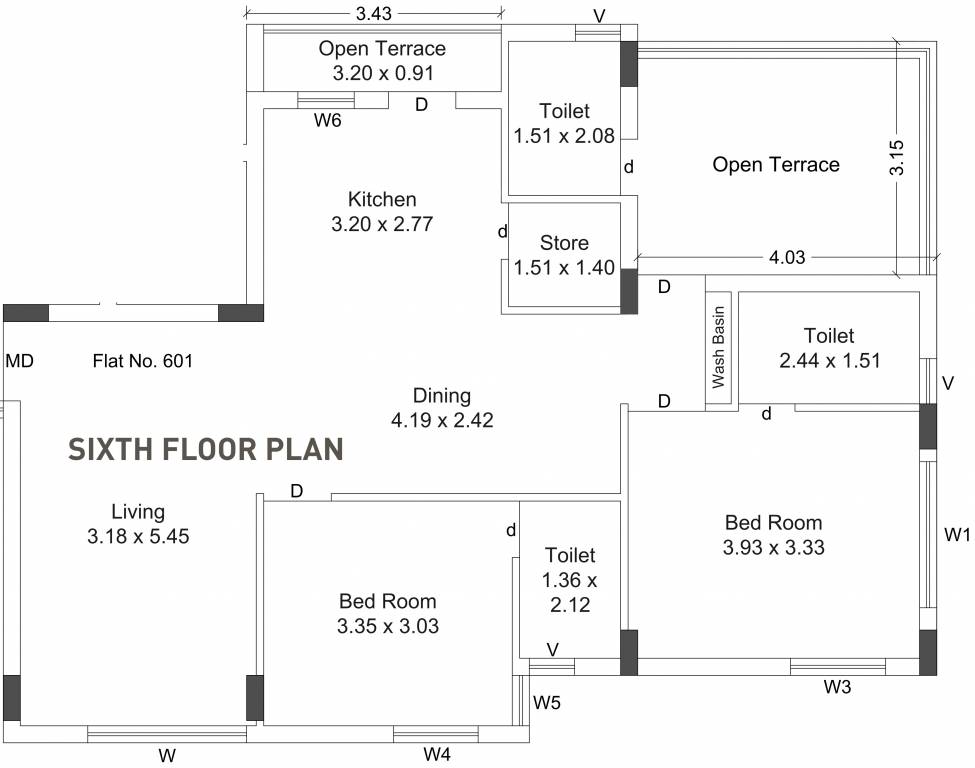 Siddhi Prime (2BHK+2T (953.68 sq ft) 953.68 sq ft) Siddhi Prime (2BHK+2T (953.68 sq ft) 953.68 sq ft)