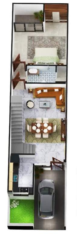 kevalyam villa Floor Plan Ground Floor Plan