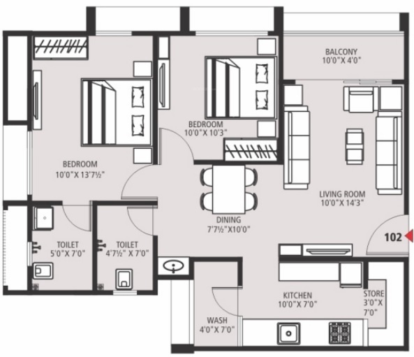  mahadev-residency-3 Floor Plan Floor Plan
