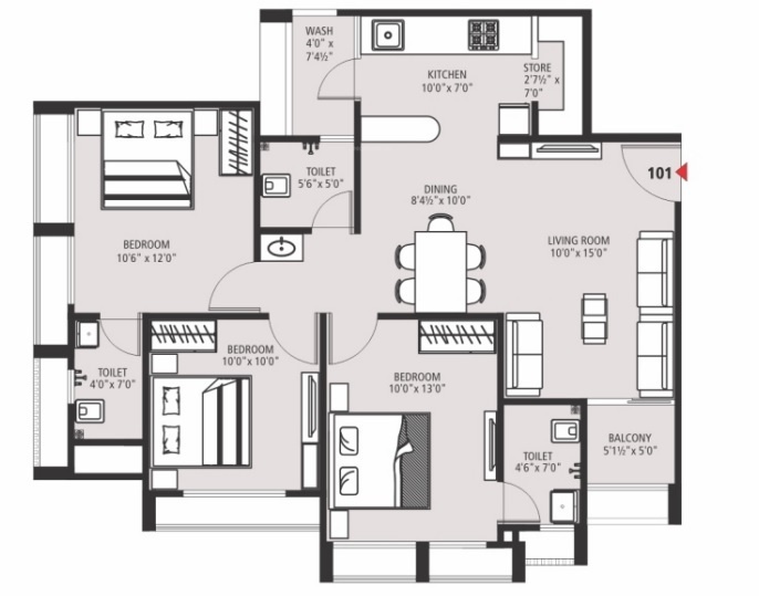 Floor Plan mahadev residency 3 Floor Plan Floor Plan