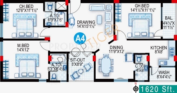 Sai Mitra Meadows (3BHK+3T (1,620 sq ft) 1620 sq ft) Sai Mitra Meadows (3BHK+3T (1,620 sq ft) 1620 sq ft)