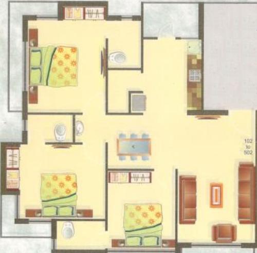 floorPlan of Anand Siddhi Avenue
