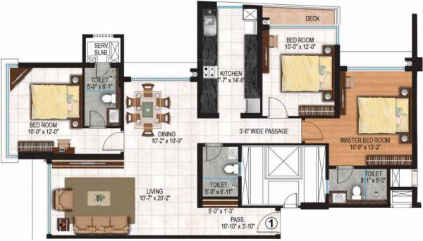 floorPlan of Rhythm Serenity Heights