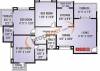 GK Associates Dwarka Sai Paradise Floor Plan (3BHK+3T)