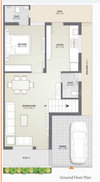 mukund villa Floor Plan Ground Floor Plan