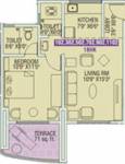 Tejas Poorva Residency (1BHK+2T (602 sq ft) 602 sq ft)