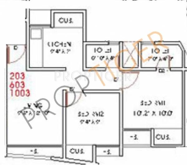 Anmol Planet (2BHK+2T (852 sq ft) 852 sq ft)