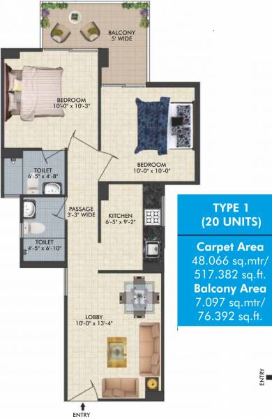 floorPlan of Conscient Habitat Residences