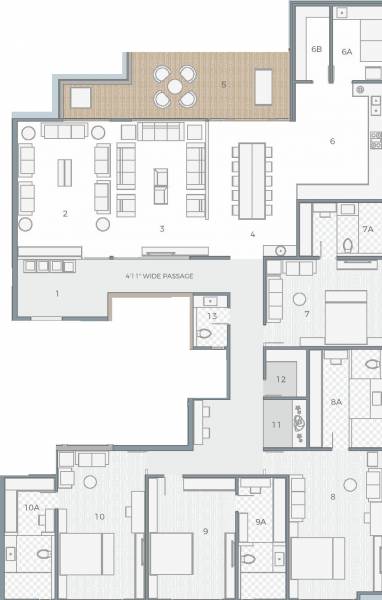 floorPlan of Unique Akalpya
