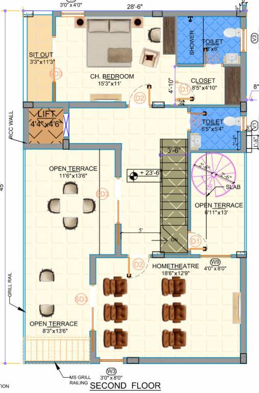 Second Floor Plan elegancia Floor Plan Second Floor Plan