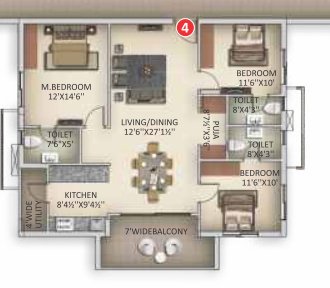  rami reddy towers Floor Plan Floor Plan
