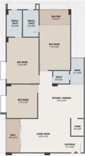 floorPlan of Pavitra Celestia