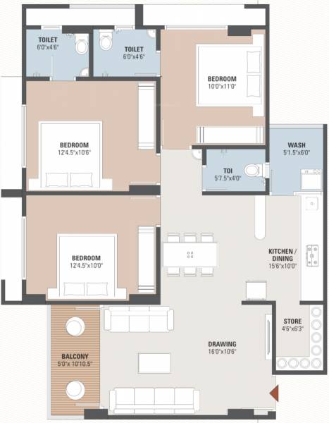 floorPlan of Shreeji Shiv Sahajanand
