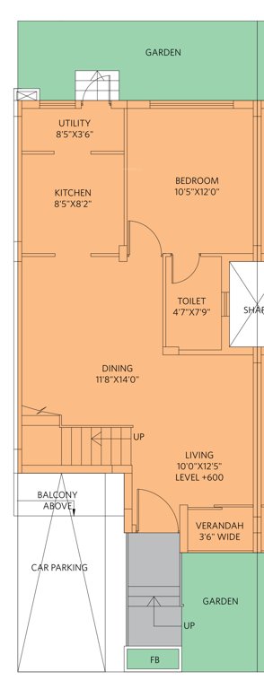  suburbia bungalow Floor Plan Ground Floor Plan