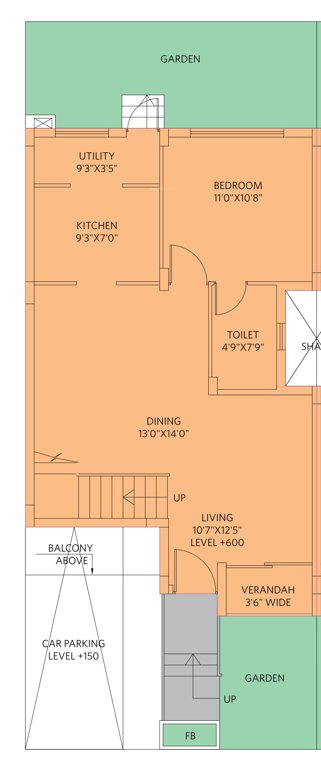  suburbia bungalow Floor Plan Ground Floor Plan