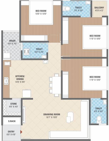 floorPlan of Shreeji Shagun Heights