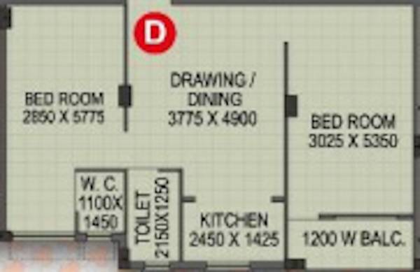 floorPlan of Sai Saraswati Apartment