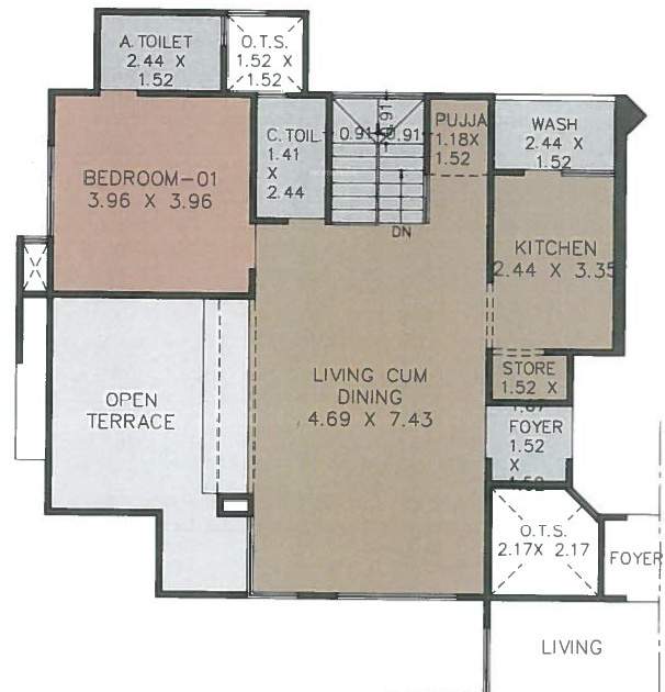  serene signatures Floor Plan Lower Level Penthouse Plan
