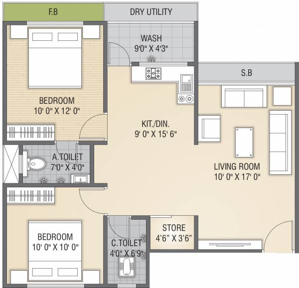 floorPlan of Amar Bansari Luxuria