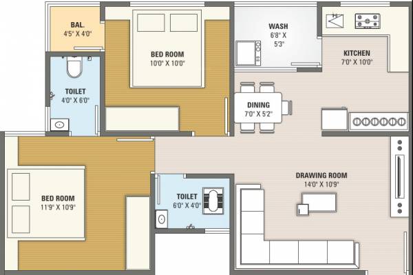 floorPlan of Nirman Kesar Exotica