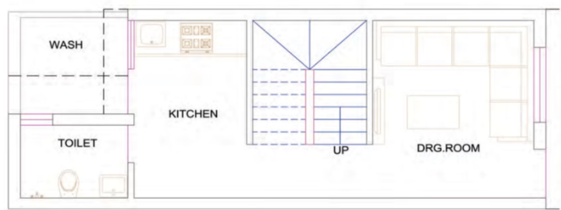  harivilla duplex Floor Plan Ground Floor Plan