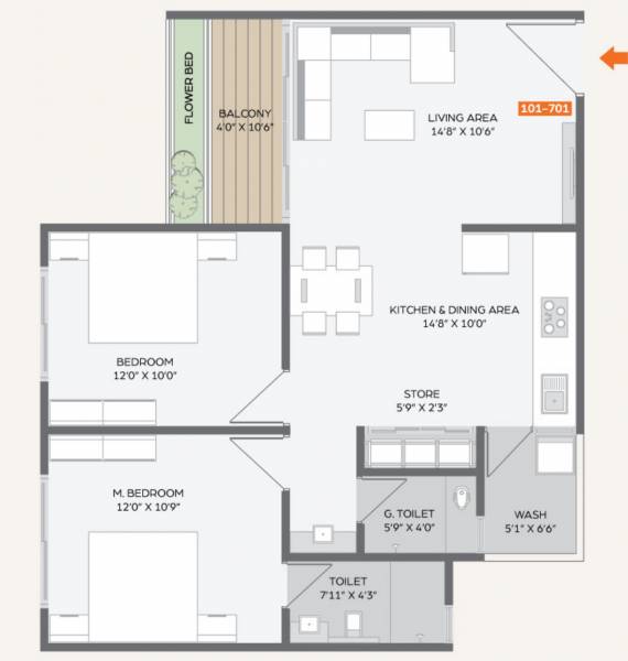 floorPlan of Bansari Height 2