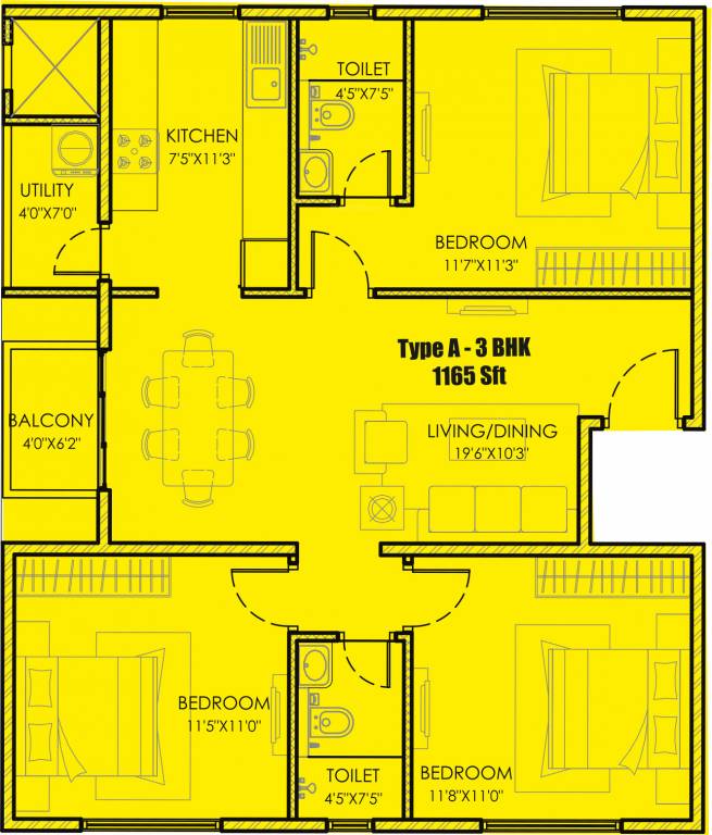 sai gangothri hill crest Floor Plan Floor Plan