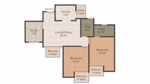 floorPlan of Ajnara City