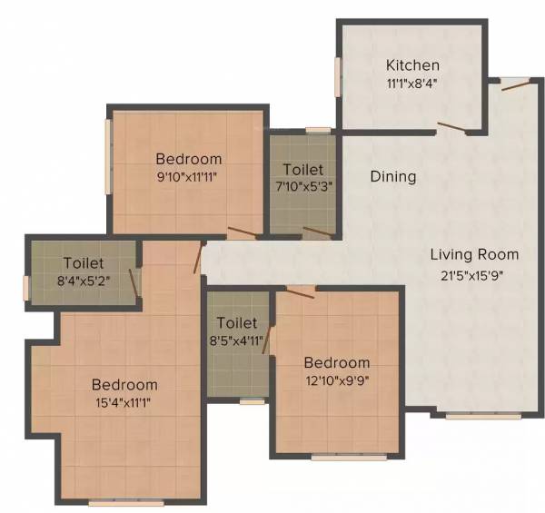 floorPlan of Hiranandani Rodas Enclave Woodville