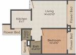 floorPlan of Om Sai Developers khargar Priya Residency