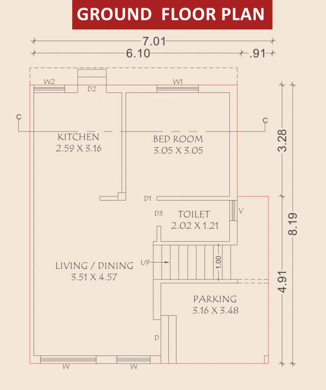 kesar 45 Floor Plan Ground Floor Plan