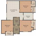 floorPlan of Smart Infra Saras Shree Bala Ji Tower