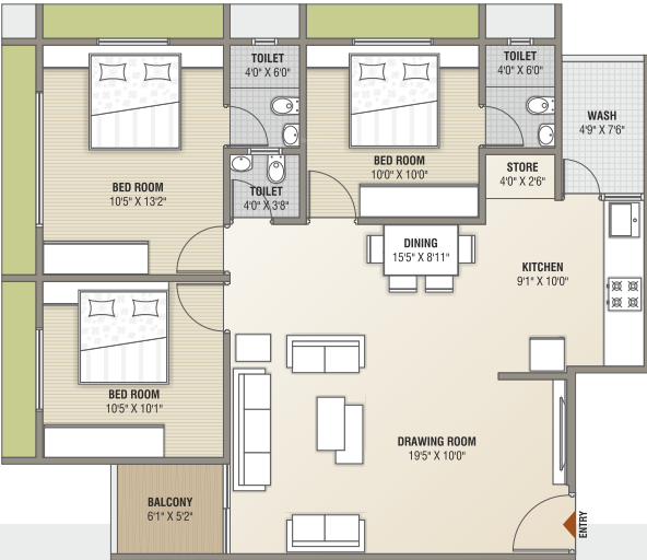 Floor Plan  himshila residency Floor Plan Floor Plan