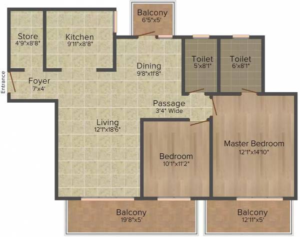 floorPlan of Tata Value Homes New Haven Bahadurgarh