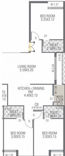 floorPlan of Indira Trading Palaash