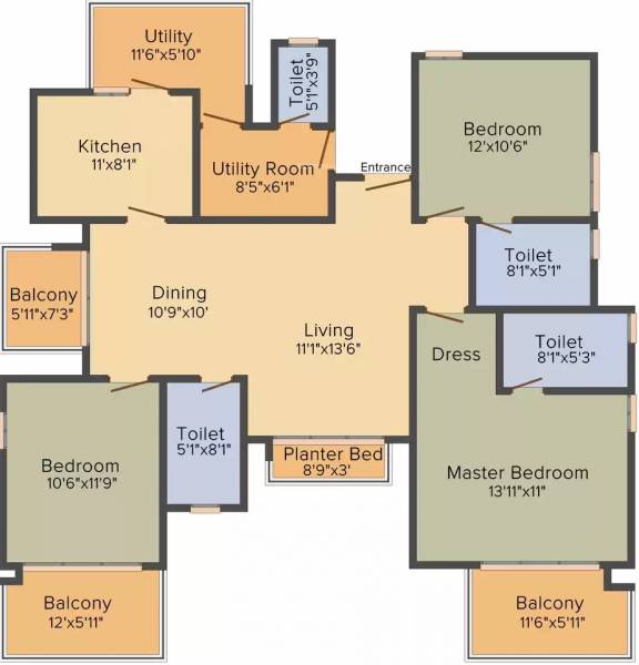  premia-towers Floor Plan Floor Plan