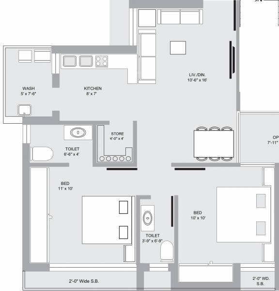 floorPlan of Arihant Silver Dream 2