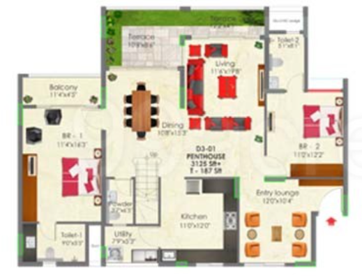  raj greenbay Floor Plan Lower Level Duplex Plan