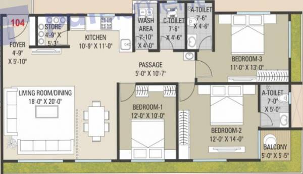 floorPlan of Shilalekh Shukan Lifestyle